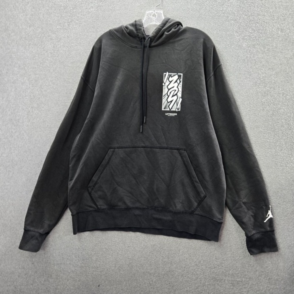 Air Jordan Men Sweatshirt Large Black Hoodie‎ Lets Dance Zion Williamson